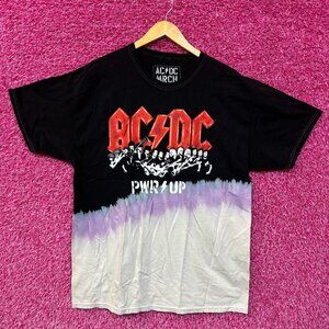 AC/DC Power Up Live in Concert Album Heavy Metal Dip Dye XL